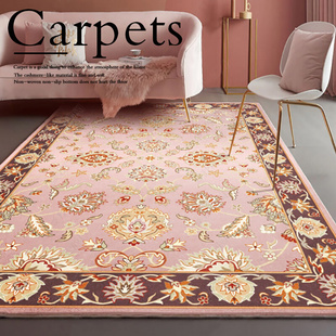 仿羊绒欧式 地毯客厅沙发茶几毯垫卧室家用加厚大面积地毯好打理