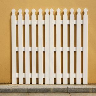 碳化防腐木厚实大型实木宠物栅栏户外白色围栏篱笆庭院花园护栏