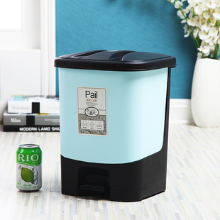 垃圾筒带内桶 垃圾家桶用 大号客厅卫生间厨房办公室垃圾桶脚踏式