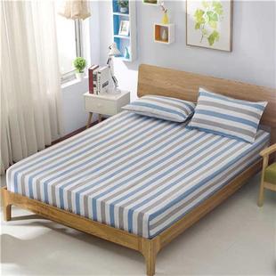 老粗布床笠单件床罩席梦思保护套加厚床套床垫套1.5米1.8米定做