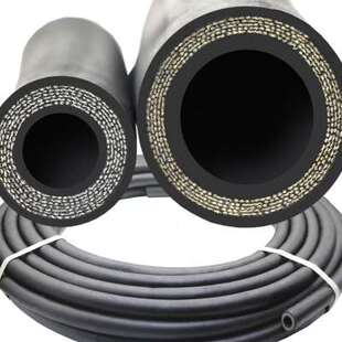 新款 新耐高温高压夹布黑色耐压蒸汽光面橡胶管黑胶管喷砂管胶皮水