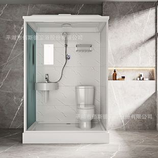 定制整体卫生间隔断集成一体式 淋浴房卫生间翻新干湿分离洗澡房