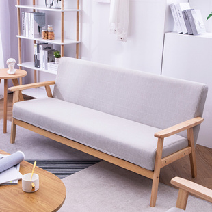 北欧小户型简易沙发简约租房客厅网红款 布艺沙发椅单人双人可拆洗
