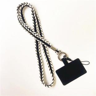 个性 毛线挂脖绳针织手机挂绳长度可调单扣斜挎带通用免打孔挂带