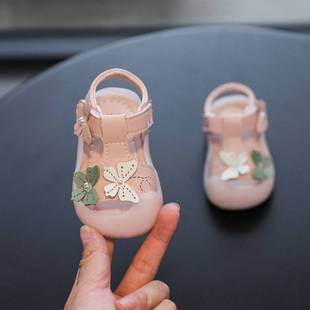 婴儿凉鞋 女宝宝学步鞋 子软底夏季 0123岁公主幼儿防滑夏天女童