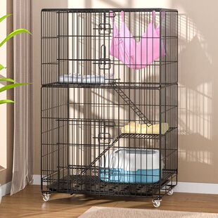 猫笼子家用室内猫别墅猫咪窝双层三层四层可折叠宠物猫笼空间