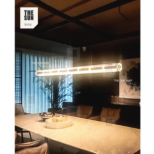 新款 意大利FLOSS玻璃吊灯设计师北欧极简餐厅餐吊岛台吧台餐桌长