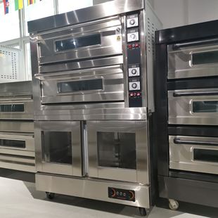 烤箱发酵箱一体机 上烤下醒发面包烤箱商用 面包房组合烘焙设备