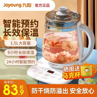 九阳养生壶办公室小型全自动加厚玻璃养身家用多功能煮茶壶温奶器
