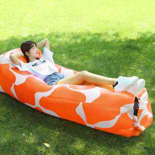户外懒人充气沙发折叠便携式 气垫床野餐露营网红床垫音乐节空气床