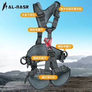 阿尔纳斯高空作业全身安全带空调安装 登山攀岩救援五点式 保护装 备