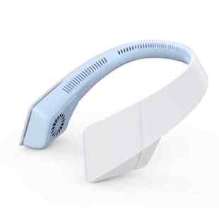 挂脖子小风扇无扇叶USB夏日颈部吹风机便携可充电耳机式 耳麦扇厨