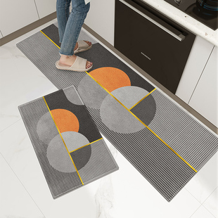 轻奢简约厨房地垫防滑防油地毯吸水脚垫家用垫子2022防水耐脏定制