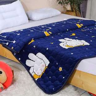 法兰绒床垫学生宿舍单人1.2m寝室冬天毛毯床褥垫子家用软垫保护罩