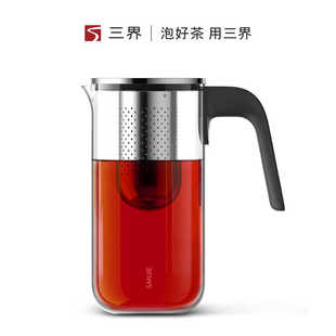 三界茶具CH 1A玻璃水壶茶水分离泡茶器耐高温家用大容量过滤水壶