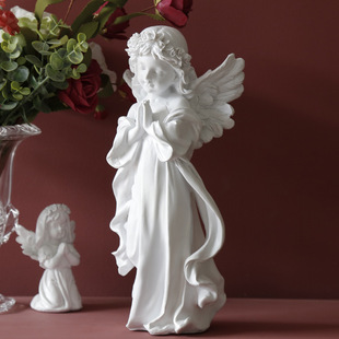 饰品摆设天使可爱欧式 复古花仙子 人物摆件树脂少女心雕塑桌面小装