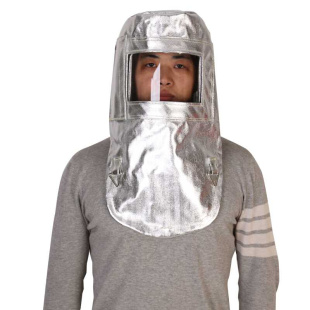 铝箔耐高温防护头罩隔热防阻燃消防面具防火面屏面罩1000度防辐射