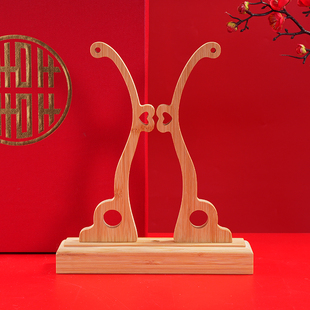 新中式 团扇扇架新娘婚礼扇底座婚扇摆放展示架折扇托塑料扇子支架