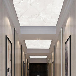 艺术玻璃走廊过道吊顶造型玄关客厅天花装 饰亚克力灯板透光板定制