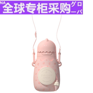 日本新款 大容量儿童保温杯带吸管便携男婴儿幼儿园水杯女小