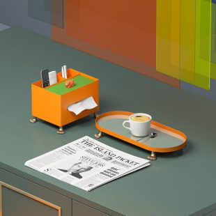 推荐 网红桌面纸抽轻奢多功能纸巾客厅遥控器抽纸收纳茶几