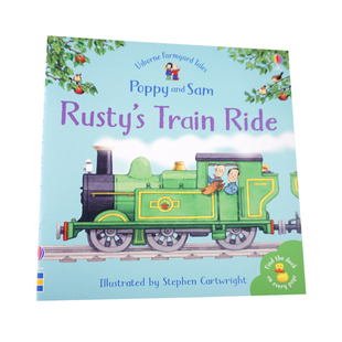 火车旅行 Stories Train 英文原版 儿童英语启蒙故事书 Farmyard 鲁斯蒂 Ride Tales Rusty 农家院故事 青少年课外阅读