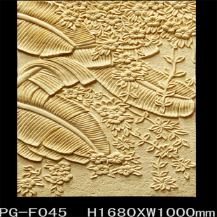 饰砂岩浮雕H1680 W1000用于室内外 智象景观厂家直销芭蕉图装
