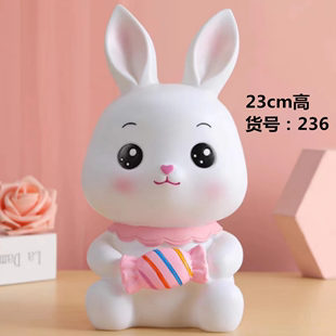 兔子石膏娃娃模具卡通新款 乳胶手工制作diy彩绘像硅胶模型广 236