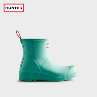 酷玩雨鞋 女外穿哑光防水防滑雨靴中跟厚底矮筒短靴 Hunter女鞋
