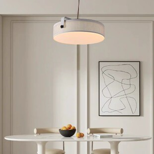 北欧风格 餐厅吊灯现代简约卧室厨房灯极简圆形吧台饭桌侘寂风灯具