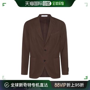 N1302JSB3448 外套 男士 香港直邮Boglioli 棕色羊毛西装