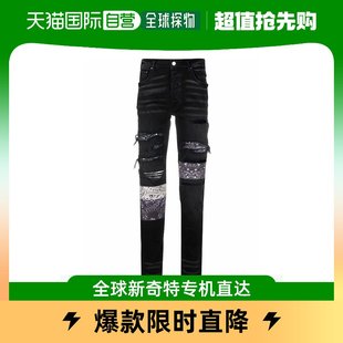 香港直发AMIRI那是黑色紧身牛仔裤 经典 潮流时尚 舒适PS22MDS140