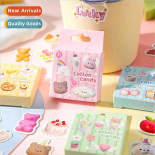 Cute Cotton Stickers Series Cartoon Small Candy Patter Boxed