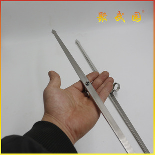 峨眉刺道具传统武术不锈钢峨眉对刺双锋挝全长55厘米单支重180克