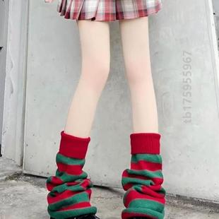 长筒袜可爱袜套保暖jk秋冬 保暖堆堆袜女搭配氛围圣诞节感秋冬裙