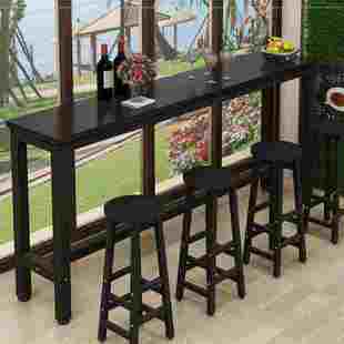 我要买窗边桌餐桌椅小窄桌高脚桌 家用现代简约吧台桌餐桌家庭式