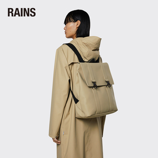 Rains 丹麦防水双肩包 大容量商务电脑包男女通勤背包书包MSN Bag