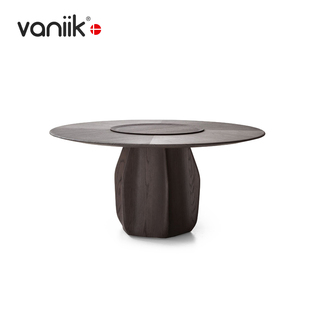 vaniik 意式 极简意大利木制桌子Moltrni Asterias小户型家用餐桌