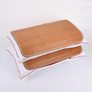 夏季 碳化竹席枕片枕席枕套竹枕头披片学生凉席枕披单人光滑没毛刺