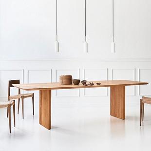 北欧实木会议长桌桌子设计师办公桌创意洽谈桌长条桌简约培训桌