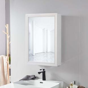 小户型太空铝浴室镜柜铝合金镜箱卫生间壁挂置物柜卫浴镜子吊柜