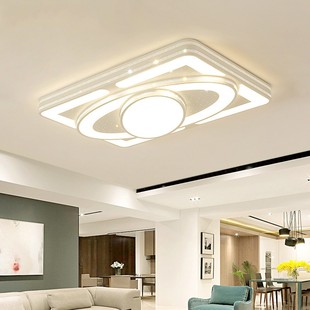 LED客厅吸顶灯2023年新款 主灯简约现代大灯长方形智能家用主灯具