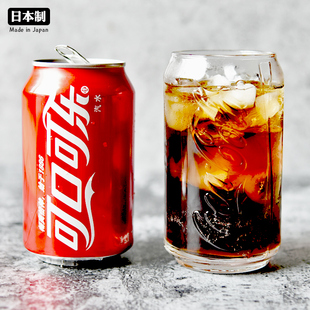 日本进口ADERIA津轻石塚硝子果汁可乐杯创意可爱啤酒冷饮玻璃水杯