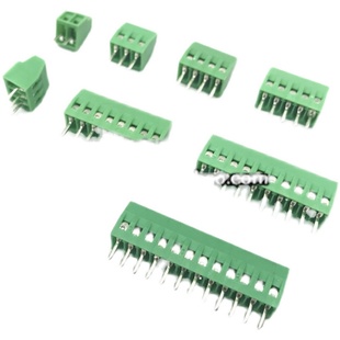 螺钉式 PCB接线端子EX 2.54mm小间距 绿色接线柱2P3P KF128 16P
