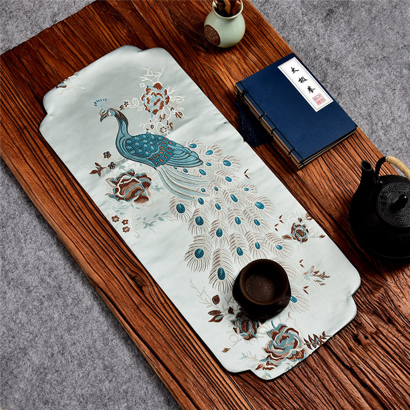茶垫小桌旗简约茶几装 饰布长条茶旗茶席禅意布艺 中国风现代新中式