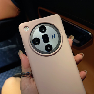 OPPO手机壳findx7液态硅胶findx7pro保护套官方同款 灰粉色潮气质