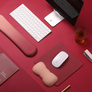 硅胶护腕鼠标垫记忆棉键盘手托可爱女生护手腕垫子办公室桌垫超大