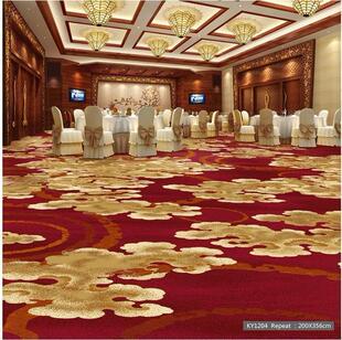 酒店地毯满铺定制走廊阻燃隔音台球高档宾馆会议室大面积商用地毯