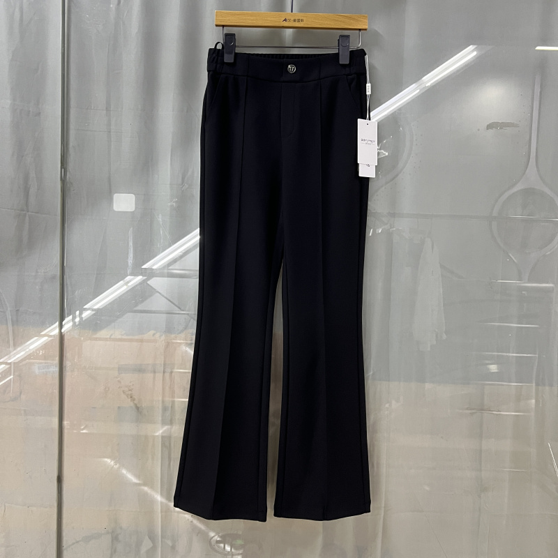 慧锦集HYAK652商场专卖2024春时尚 女装 高级感垂坠显瘦休闲微喇裤