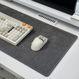毛毡布艺鼠标垫 棉麻质感 电脑办公键盘桌面垫 超大无味透气吸汗
